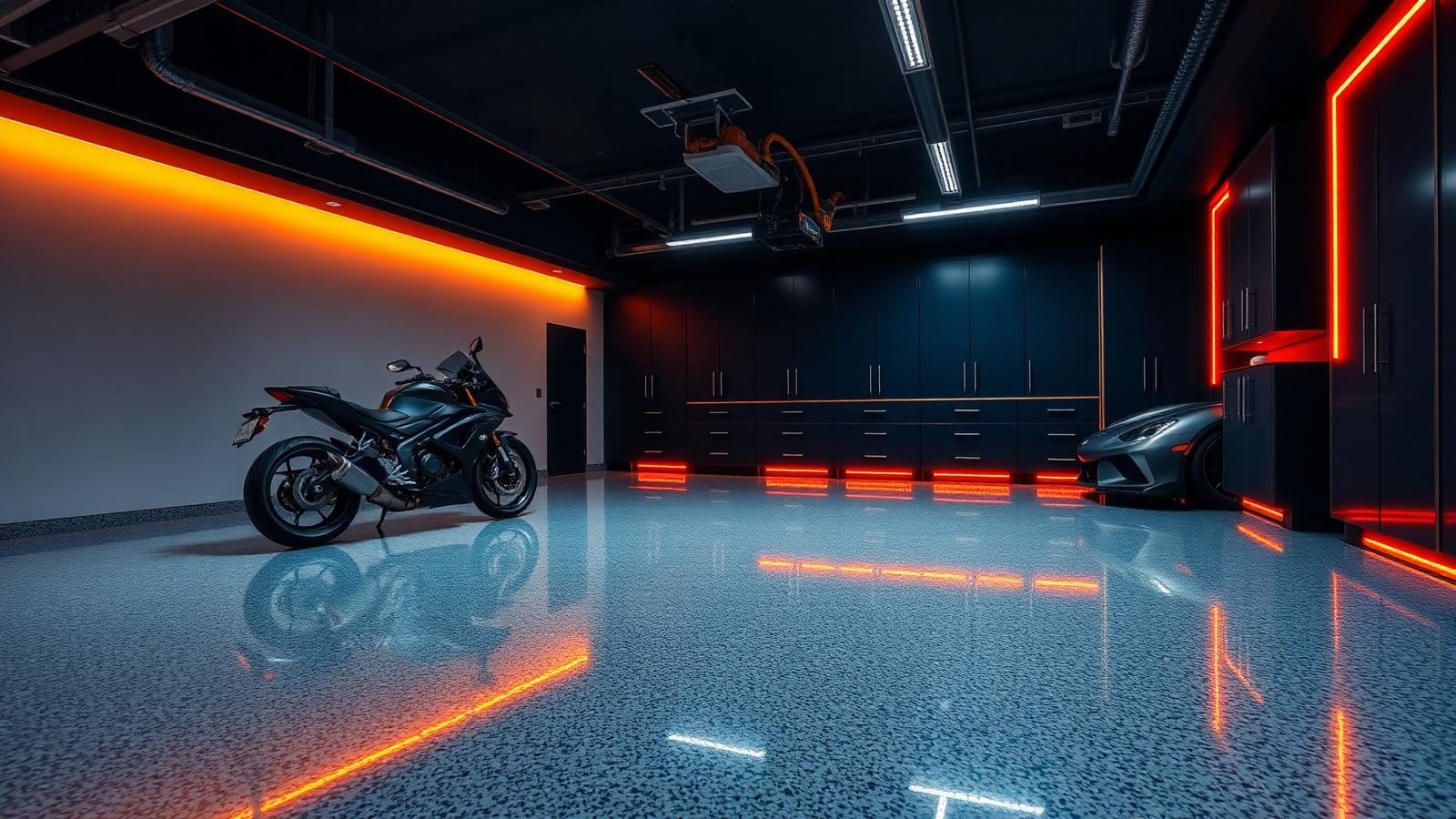 Modern custom garage